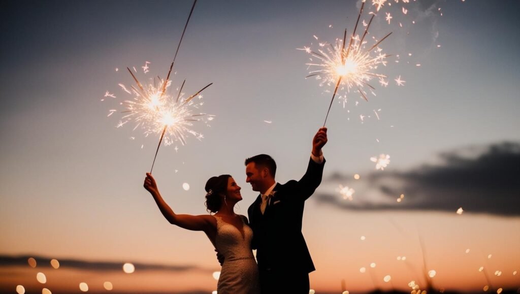 best sparklers for wedding photos